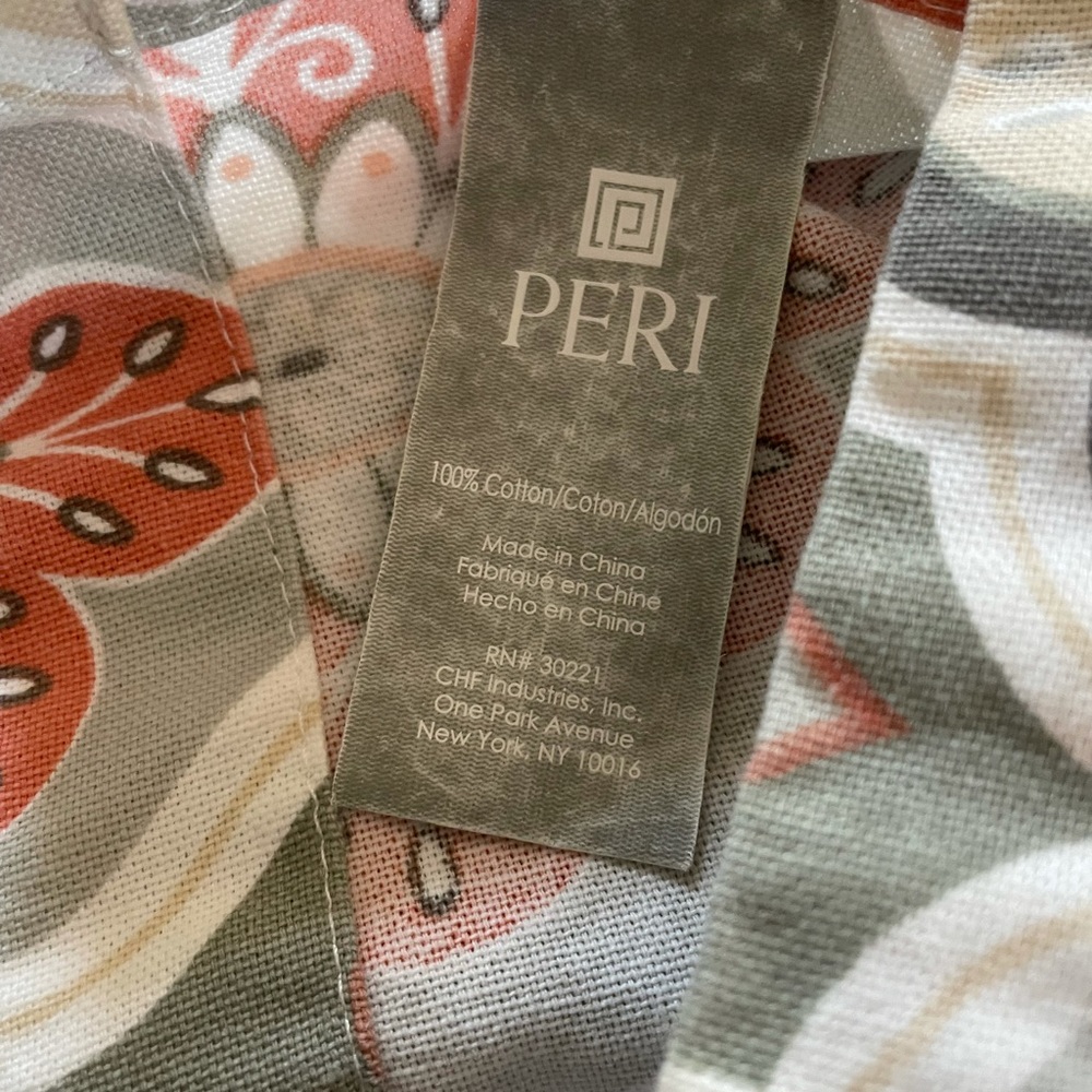 PERI FABRIC SHOWER CURTAIN